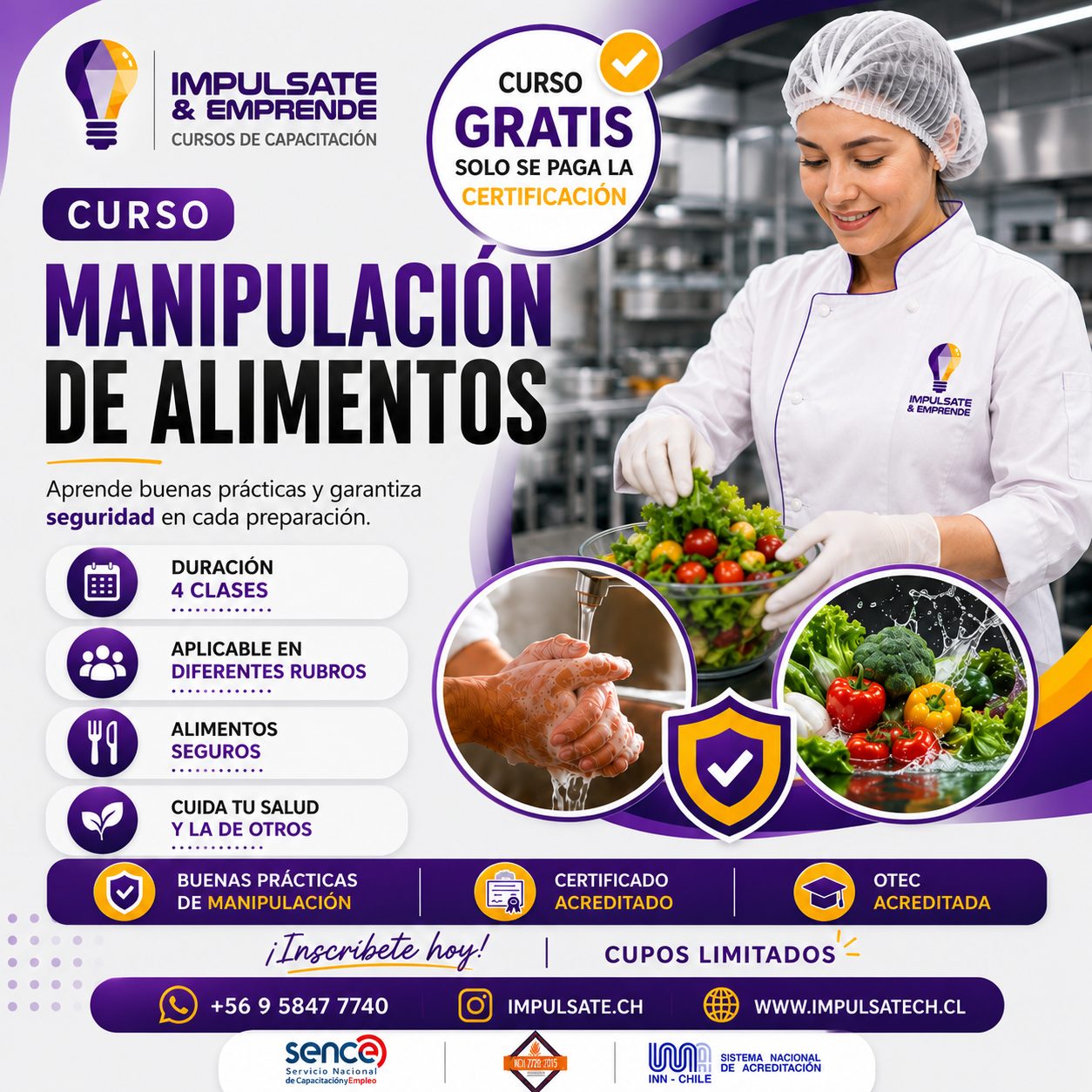 CURSO MANIPULACIÓN DE ALIMENTOS (GRATIS)