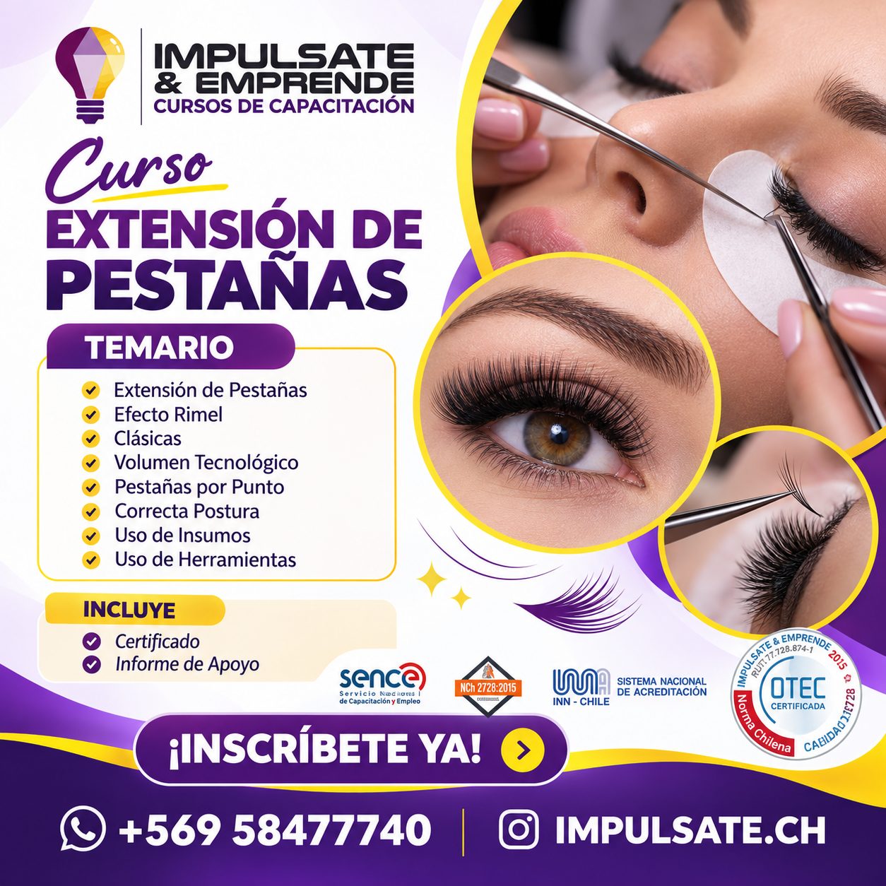 CURSO EXTENSIÓN DE PESTAÑAS
