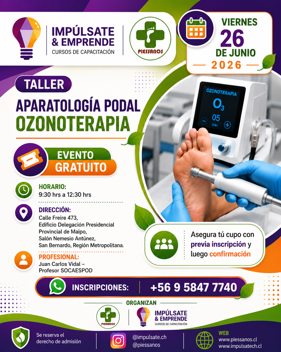 Taller Aparatologia Podal Ozonoterapia
